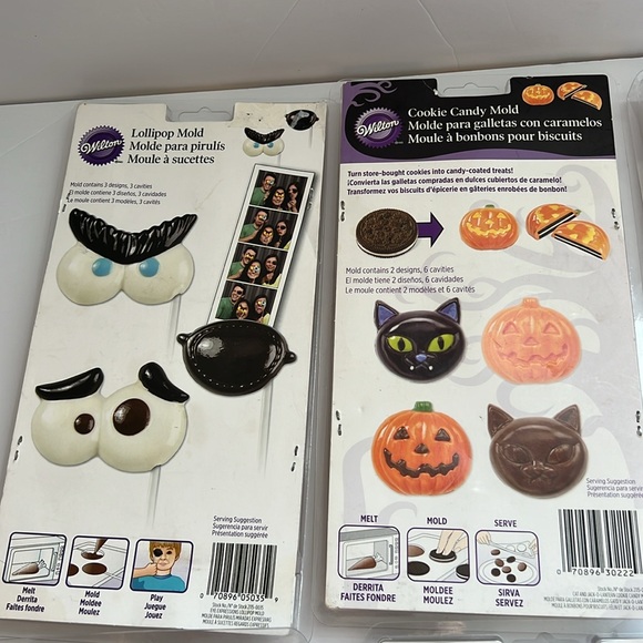 Lollipop form molds for Chocolate, NWT bundle set of 6 - Picture 3 of 7